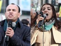HDP'li vekiller Brüksel'de protestoda