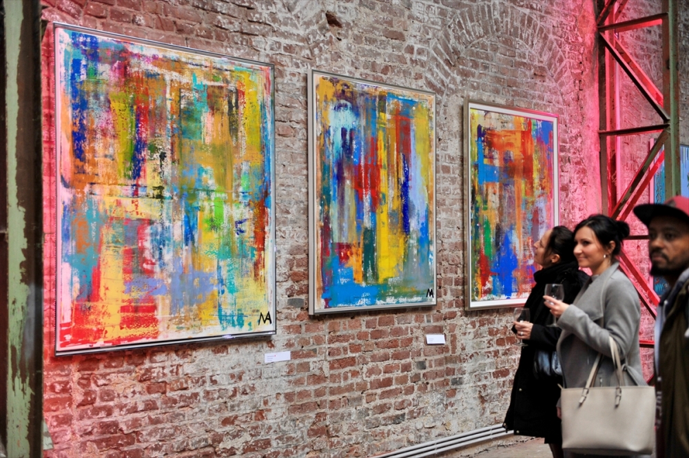 Köln kentinde yaşayan "Minik Picasso" resim sergisini açtı 12