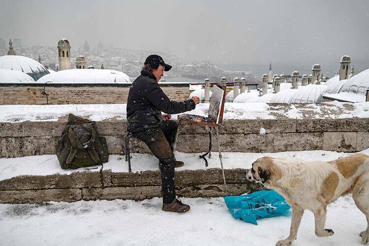 Dünya bu görüntülere mest oldu: Türkiye'den kar manzaraları 8
