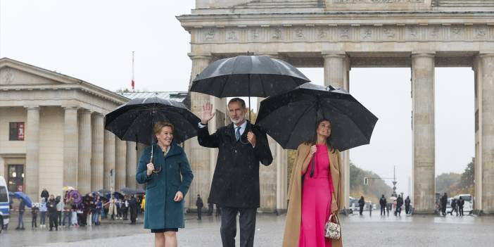İspanya Kralı 6. Felipe ve eşi Kraliçe Letizia Almanya'da