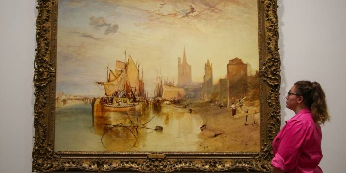 Joseph Turner'ın tabloları National Gallery'de sergileniyor