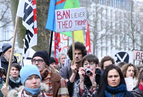 Brüksel’de Trump protestosu 11
