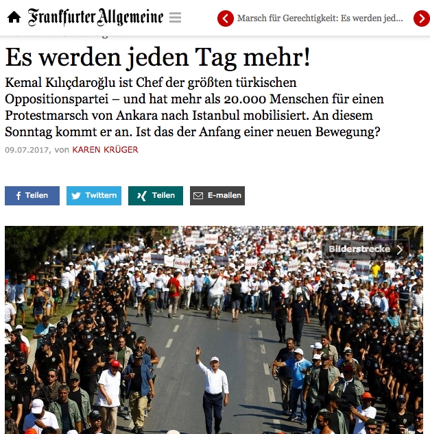 Alman basınında 'Adalet Mitingi' 14