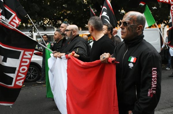 Neo-faşistler, Roma’da yürüdü 1