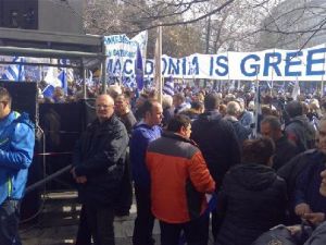 Atina'da 'Makedonya' protestosu