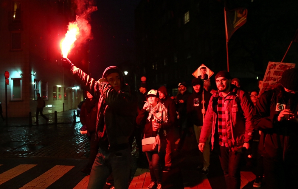 Brüksel'de polis şiddeti protestosu 2