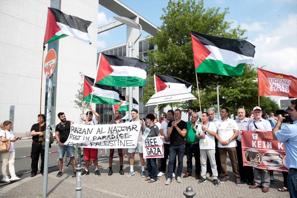 Almanya'da Netanyahu protestosu 5