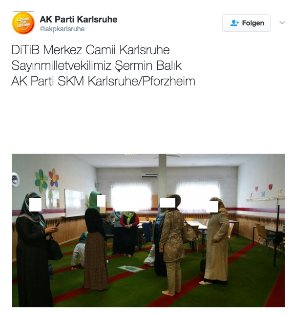 Avrupa'daki camilerde AKP propagandası 4