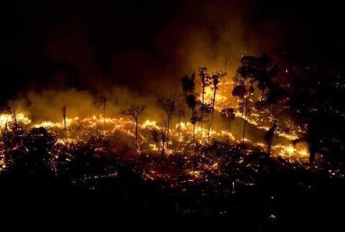 Amazon yangınları uzaydan görüntülendi 2