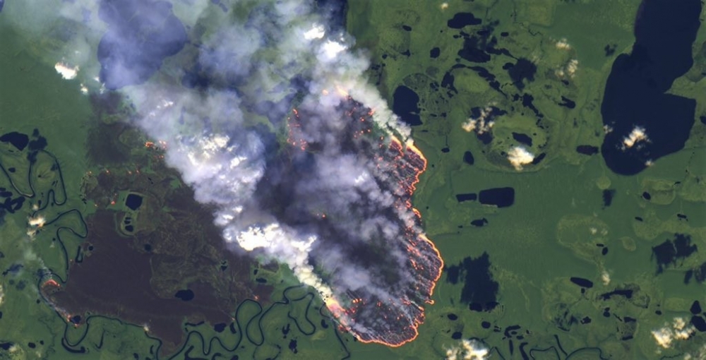 Amazon yangınları uzaydan görüntülendi 4