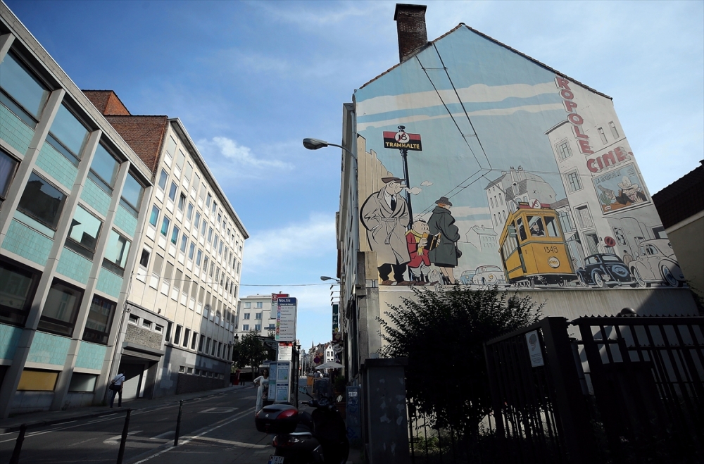 Brüksel sokakları çizgi roman oldu 15