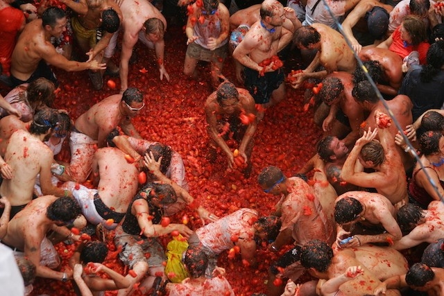 İspanya’da domates savaşı başladı 4