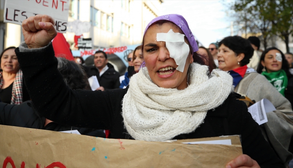Brüksel'de kadına karşı şiddet protesto edildi 2