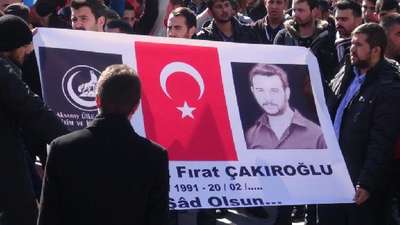 Aksaray'da ülkücüler Özgecan ve  Fırat için yürüdü