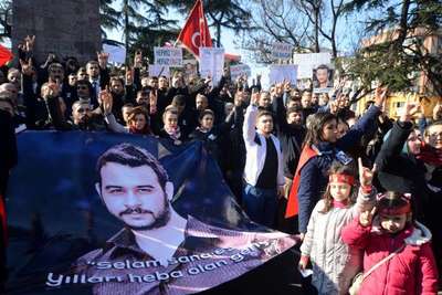 Trabzon’da, 2 bin ülkücü Fırat Çakıroğlu için yürüdü