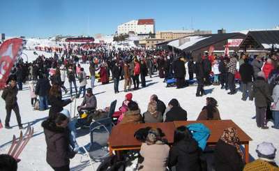 Erciyes hafta sonunda tıklım tıklım
