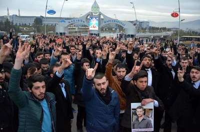 Karabük Üniversitesi'nde 'Çakıroğlu' protestosu