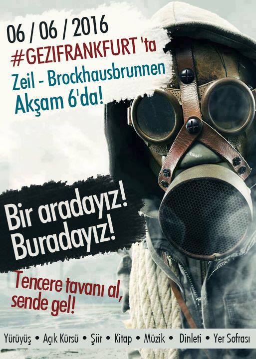 Frankfurt'ta Gezi anısına toplanacaklar