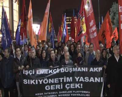 KESK'ten İç Güvenlik Paketi'ne tepki eylemi