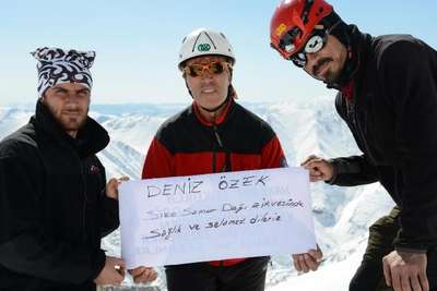 Hakkari'de 3260 rakımlı Samur Dağı'na ilk tırmanış