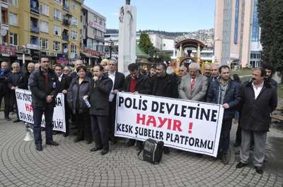 İzmit'te İç Güvenlik Yasa Tasarısı protestosu