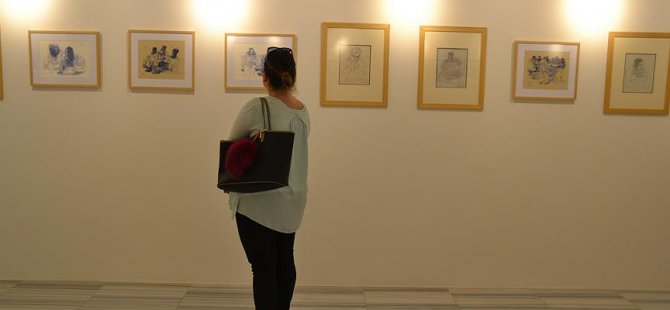 Fikret Mualla'nın akıl hastanesindeki çizimleri sergileniyor
