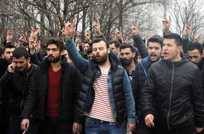 OMÜ'de öğrenciler, Fırat için yürüdü
