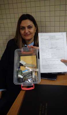 Adliyeye kesici aletle gelene 208 lira para cezası