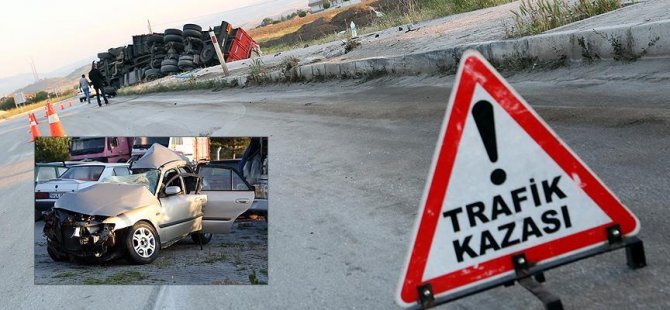 Cenaze yolunda  kaza: 6 ölü, 1 yaralı