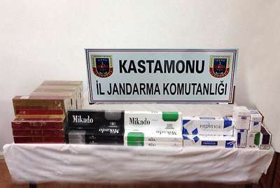 Kastamonu'da kaçak sigara ele geçirildi