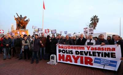 Davullu zurnalı yasa tasarısı protestosu