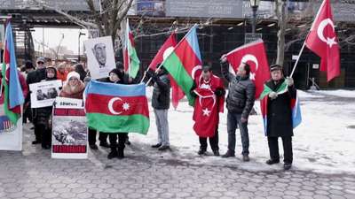 Hocalı katliamı New York'ta protesto edildi