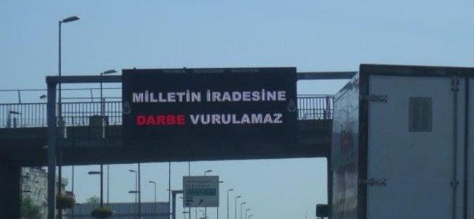 Trafik levhasından Türkiye'ye teşekkür