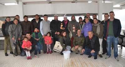 Fethiye'de oltayla balık tutma yarışması heyecanı