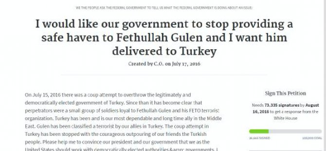 ABD'de 'Gülen'in iadesi için' imza kampanyası