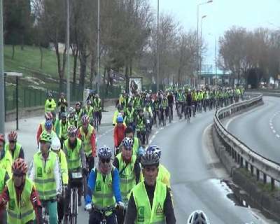 Bağımlılıklara dikkat çekmek için pedal çevirdiler