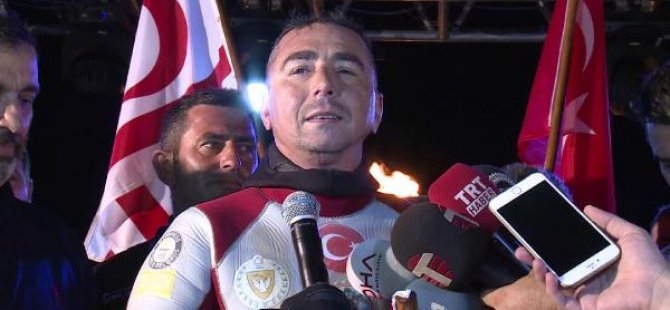 KKTC'nin adını Guinness'e yazdırdı