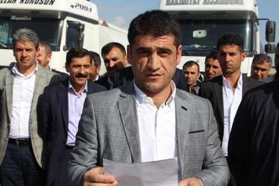 Silopi'de akaryakıt firma sahiplerinden protesto
