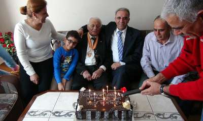 Kore Gazisi Aşkın, 88'inci yaşını kutladı