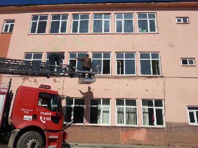 Başkale’de yangın tatbikatı