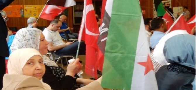 Suriyelilerden Türkiye'ye destek