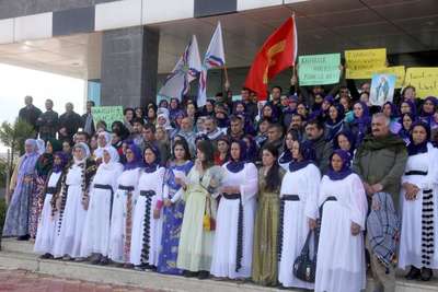 Süryaniler, IŞİD saldırılarını protesto etti