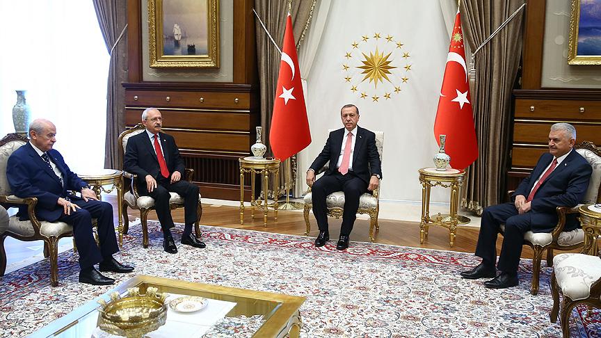 Saray'daki zirveden birlik mesajı çıktı