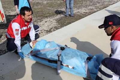 Kazada yaralanan çocuk ambulans helikopterle sevk edildi