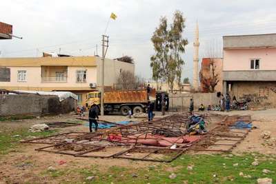 Silopi'de YDG-H çadırları kaldırıldı