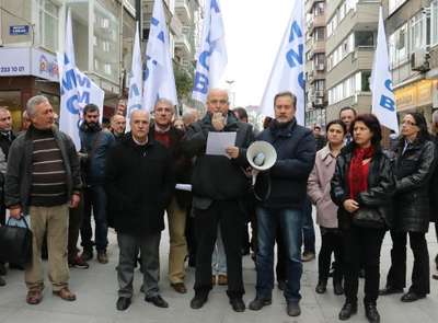 İş kazaları ve işçi ölümleri protesto edildi