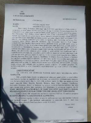 Ege Üniversitesi'ndeki cinayet yüzünden, kentte 3'üncü kez genel arama iznine hakim karşı çıktı