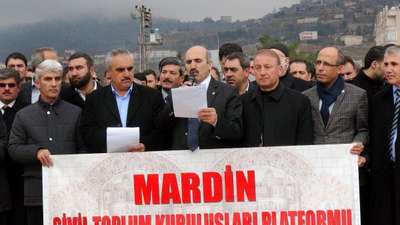 Mardin'deki STK'lardan çözüm sürecine destek açıklaması