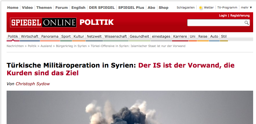 Der Spiegel: Türkiye IŞİD bahanesiyle Kürtlere saldırıyor