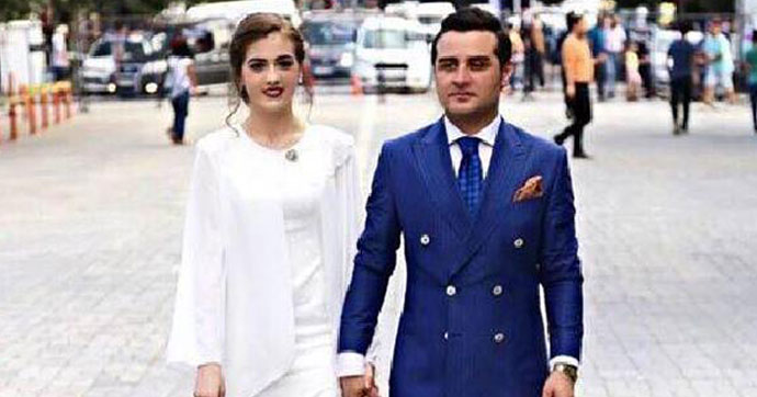 Kendi kına gecesinde gözaltına alındı